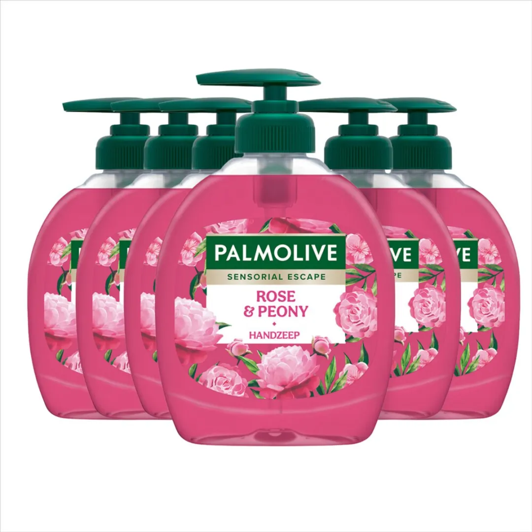 Palmolive Handzeep Sensorial Escape Moroccan Rose & Peon - 6x300ml