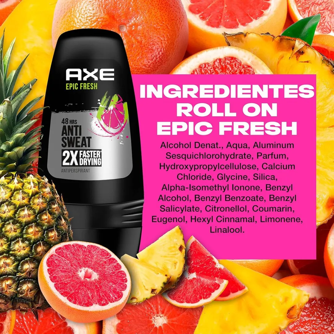 Axe Deo Roller Epic Fresh 50ml - 8 Stuks
