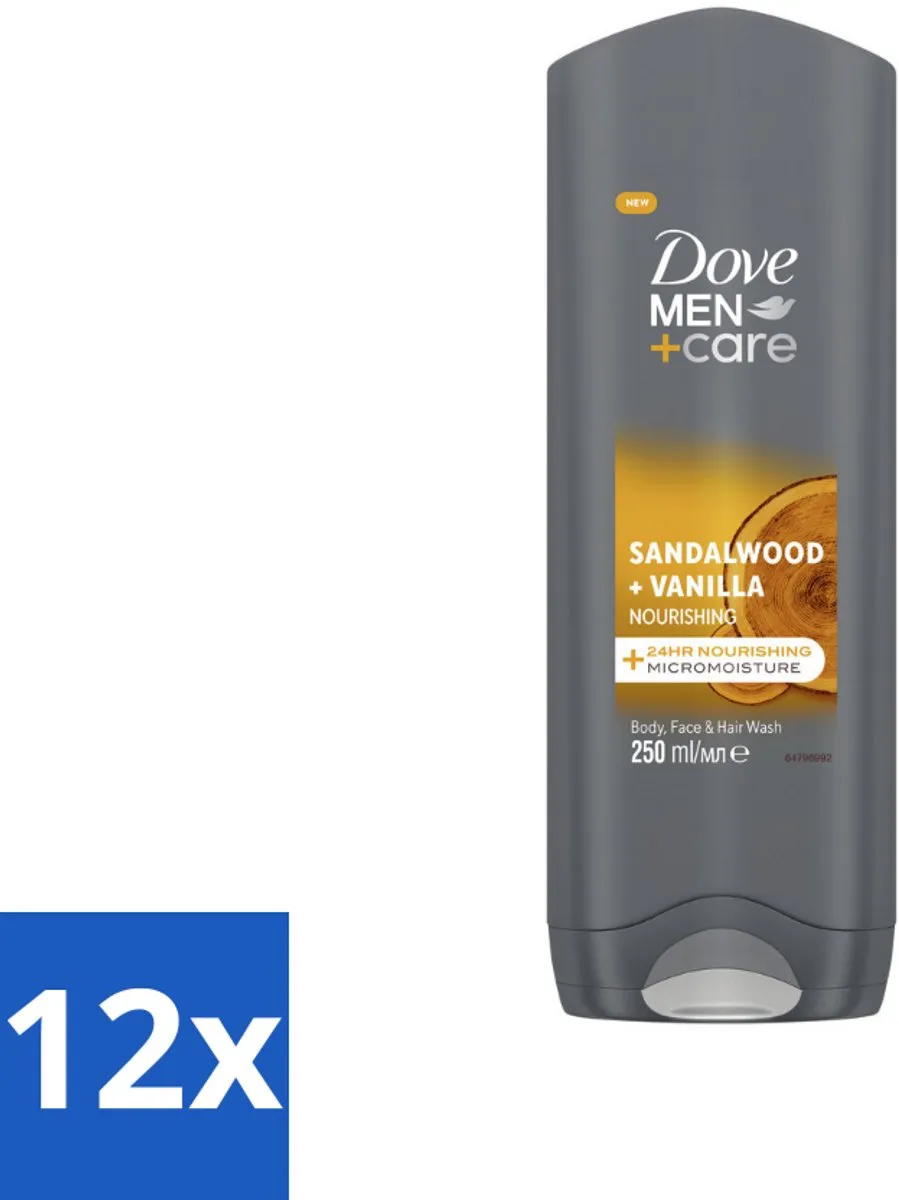 Dove Men+Care Douchegel Sandalwood & Vanilla 250ml