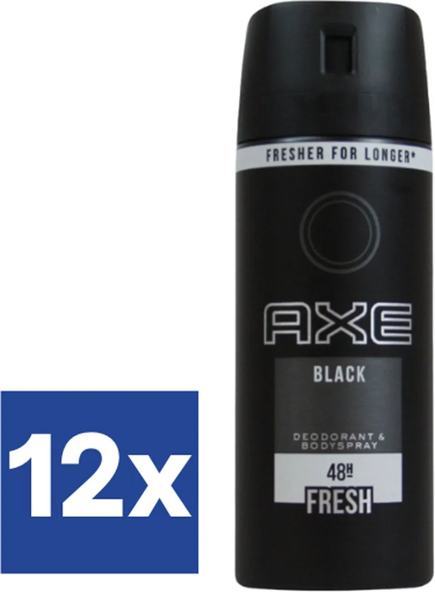 Axe Black Bodyspray Deodorant - 12x150ml