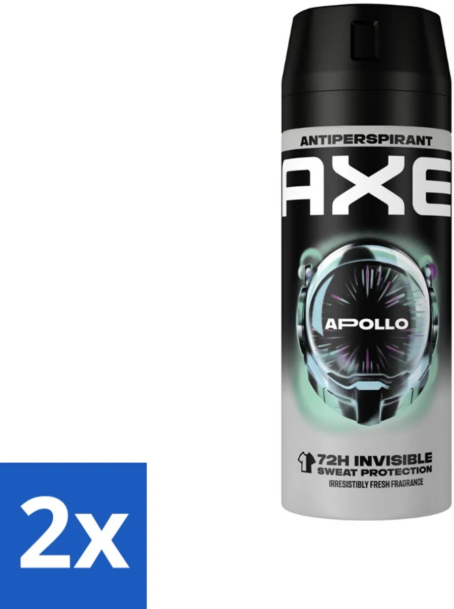 Axe Apollo Anti-Transpirant Spray 300ml (2x150ml)