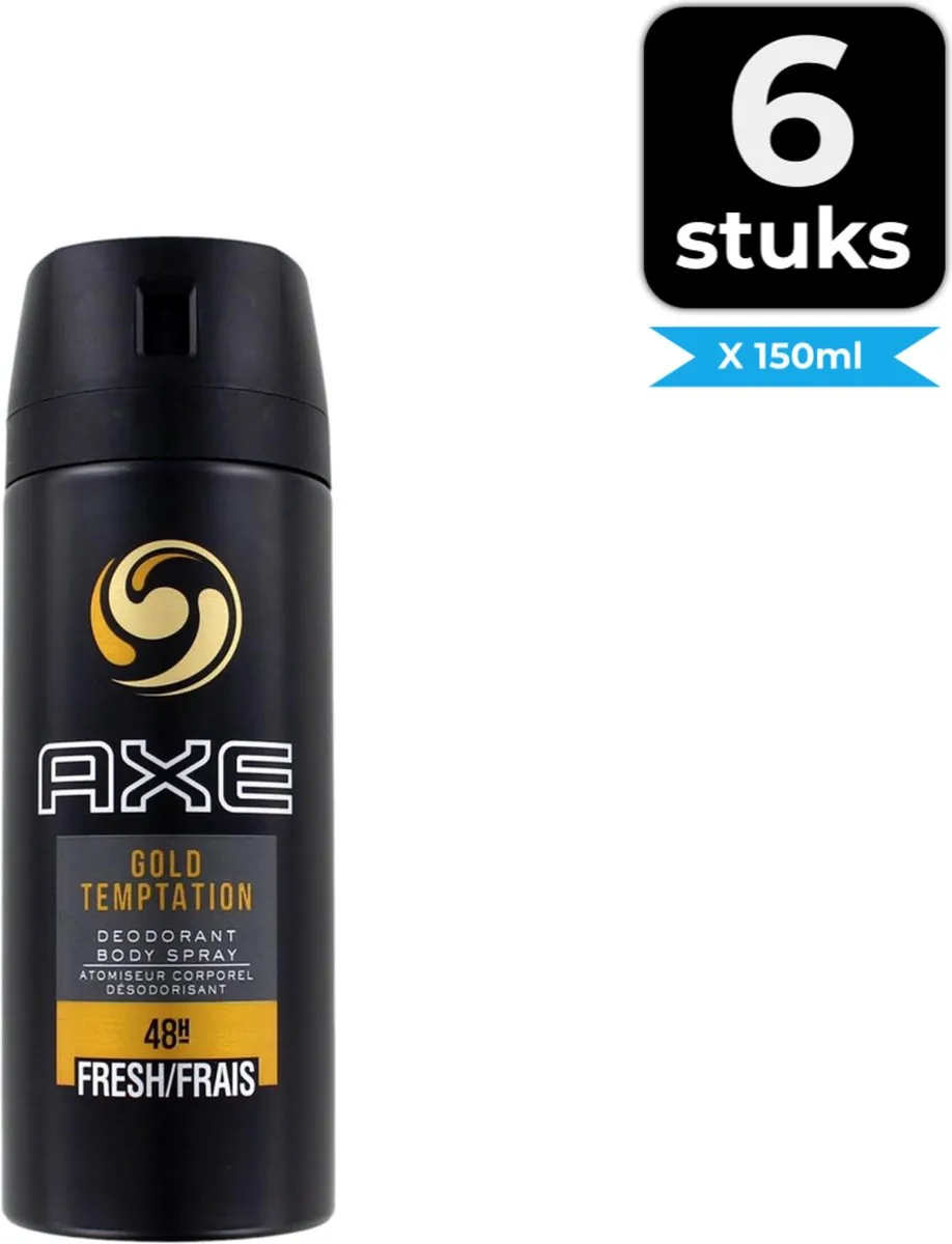 Axe Gold Temptation Deo 150ml - 6 Stuks