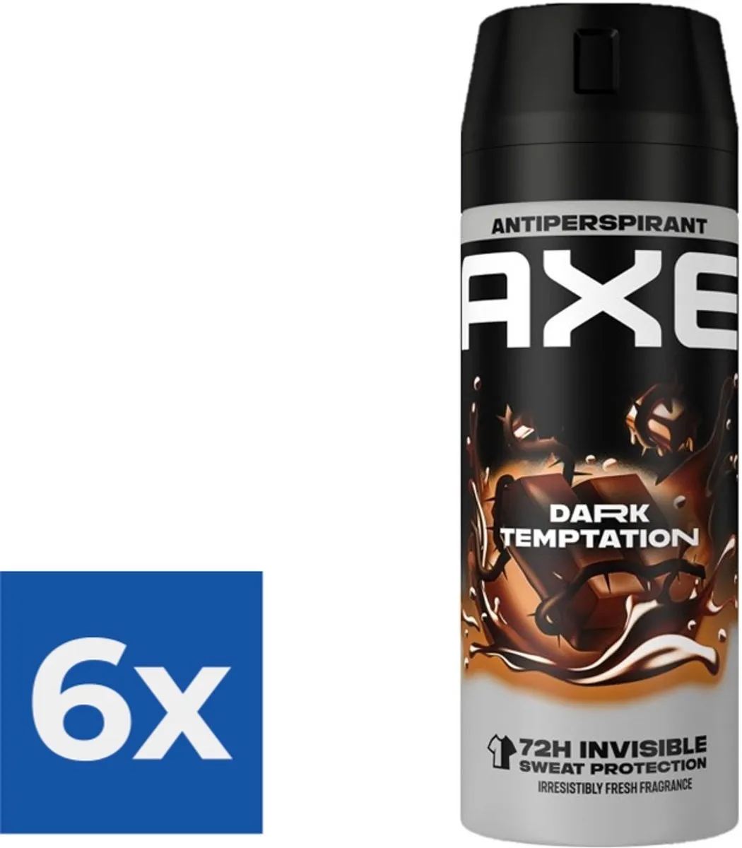 Axe Dark Temptation Anti Transpirant Spray 150ml - 6 Stuks