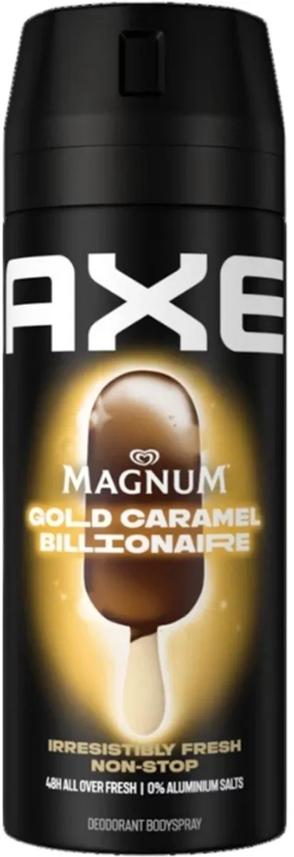 Axe Magnum Gold Caramel Billionaire Bodyspray - 300ml (2x150ml)
