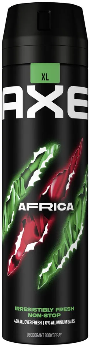 Axe Africa Deodorant Spray 400ml - 2 Stuks - Sinaasappel & Sandelhout