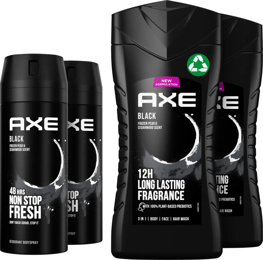 Axe Black 3-in-1 Douchegel & Bodyspray