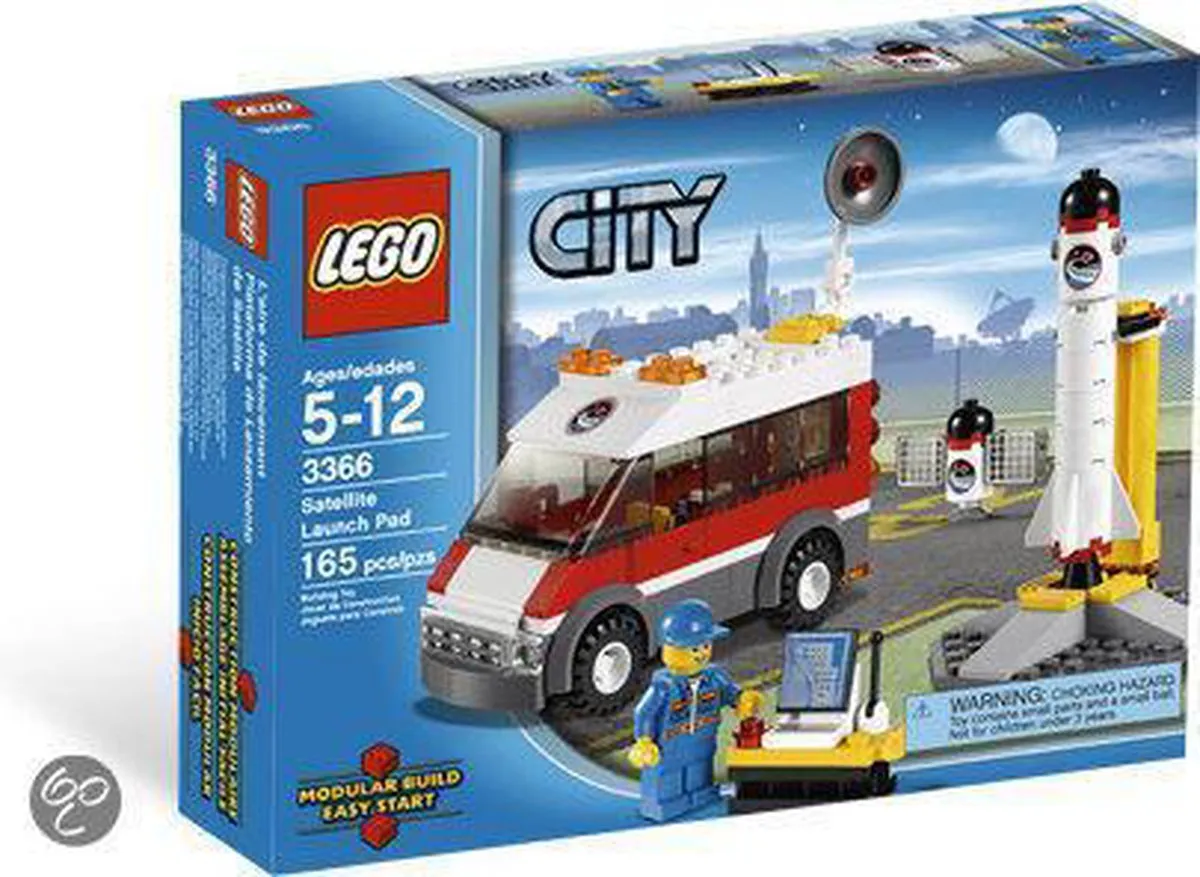 LEGO City Satelliet Lanceer Platform 3366 - Multicolor