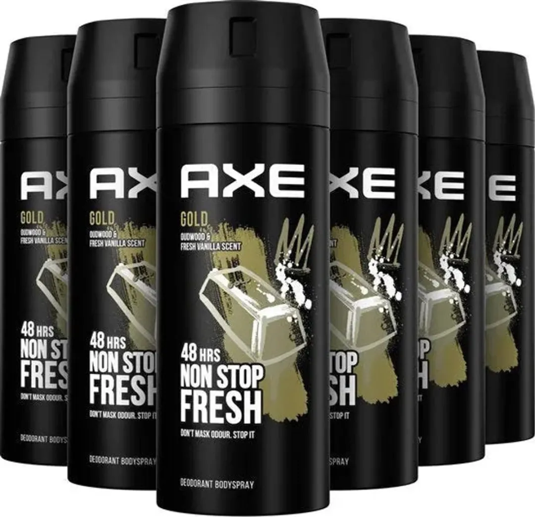 Axe Deospray Gold 150ml - 6 Stuks
