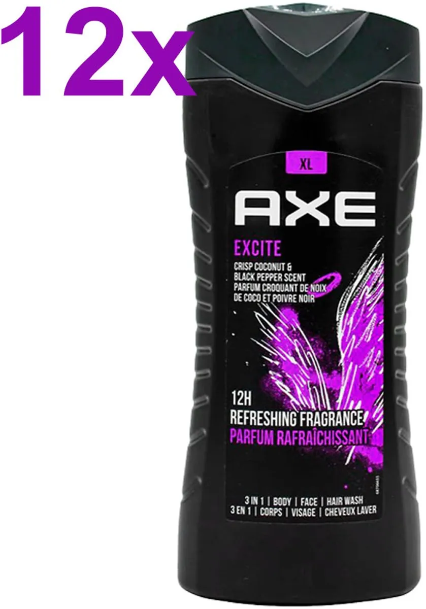 Axe 3in1 Douchegel Excite - 20 Stuks