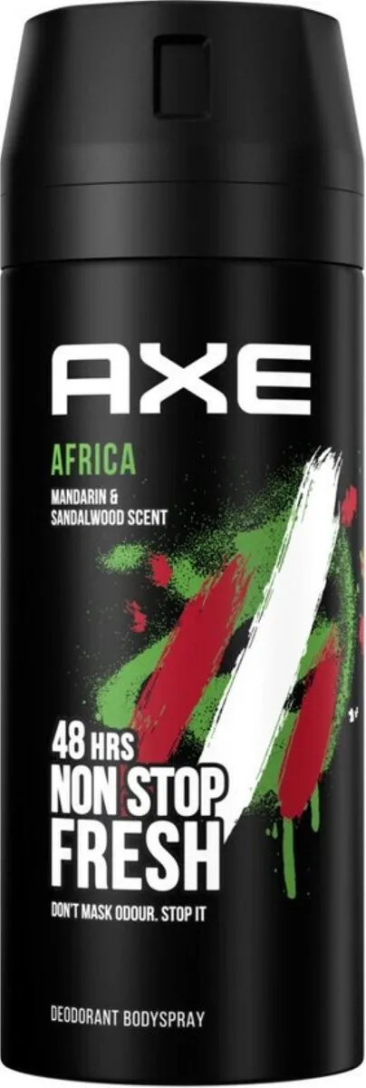 Axe Africa Deodorant Spray 150ml - 4 Stuks