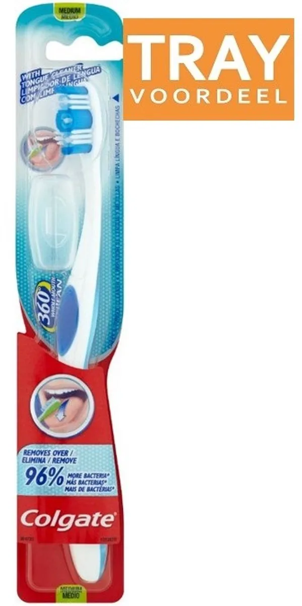 Colgate 360° Whole Mouth Clean Medium Tandenborstels