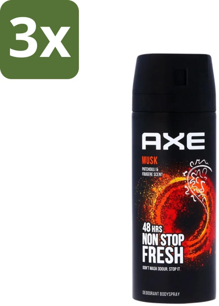 Axe Deodorant Bodyspray Musk Patchouli & Fougere 450ml