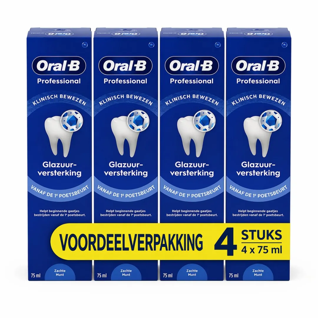 Oral-B Glazuurversterking Tandpasta 4x75ml