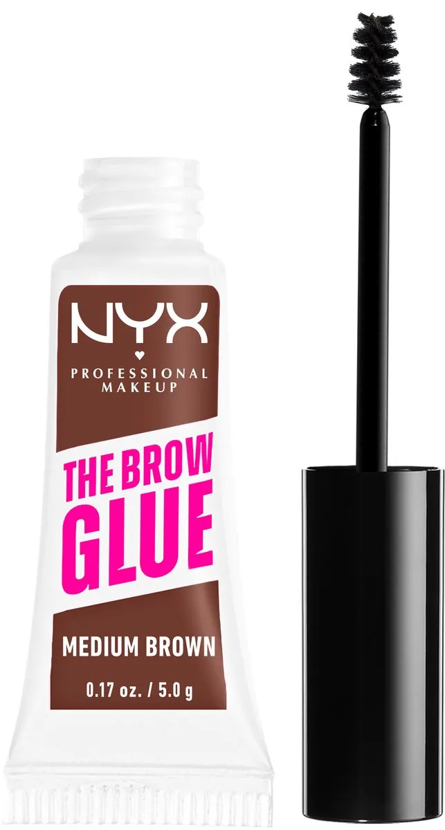NYX The Brow Glue Wenkbrauw Gel - Medium Bruin 7ml