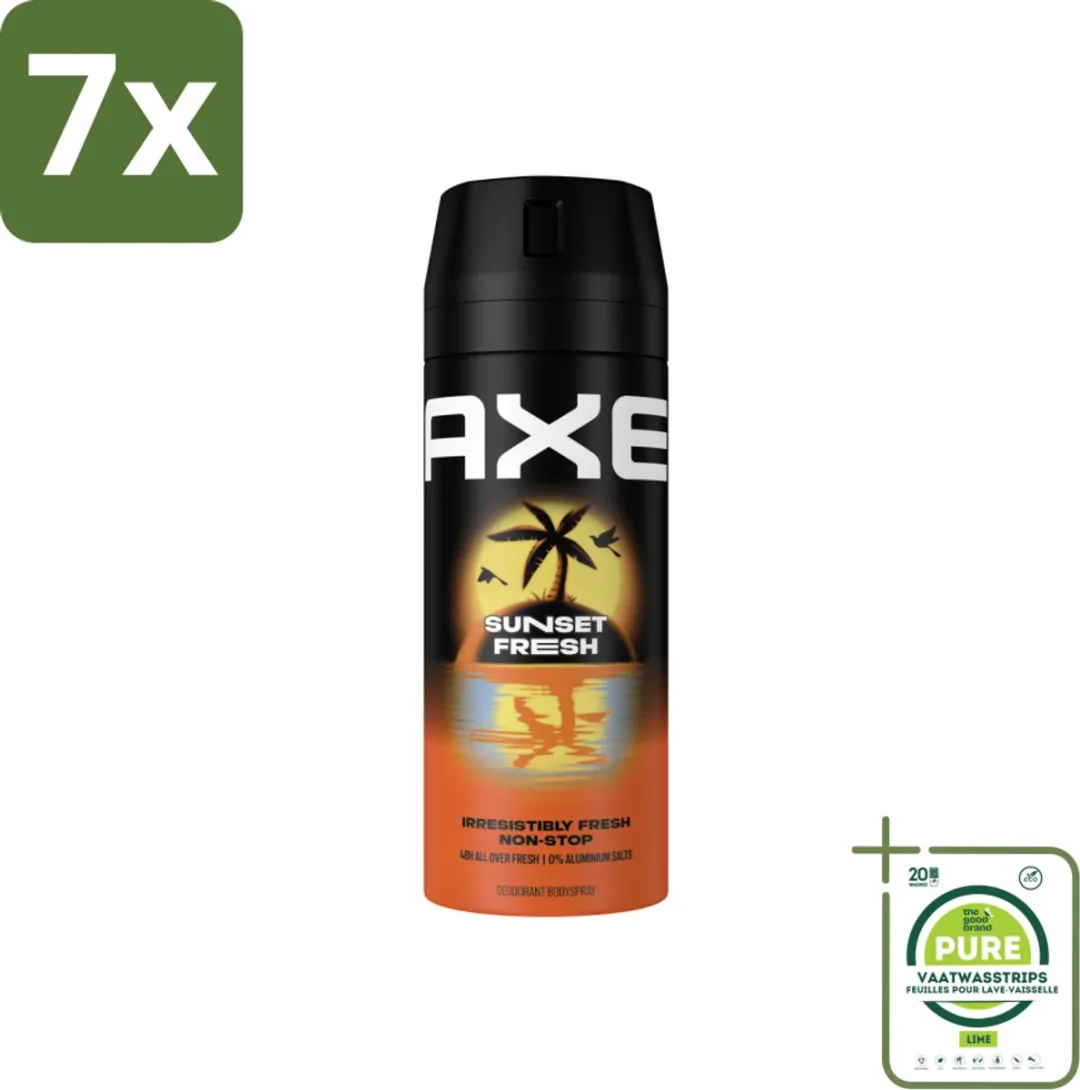 Axe Sunset Fresh Deodorant Bodyspray 1050ml - 7 Stuks
