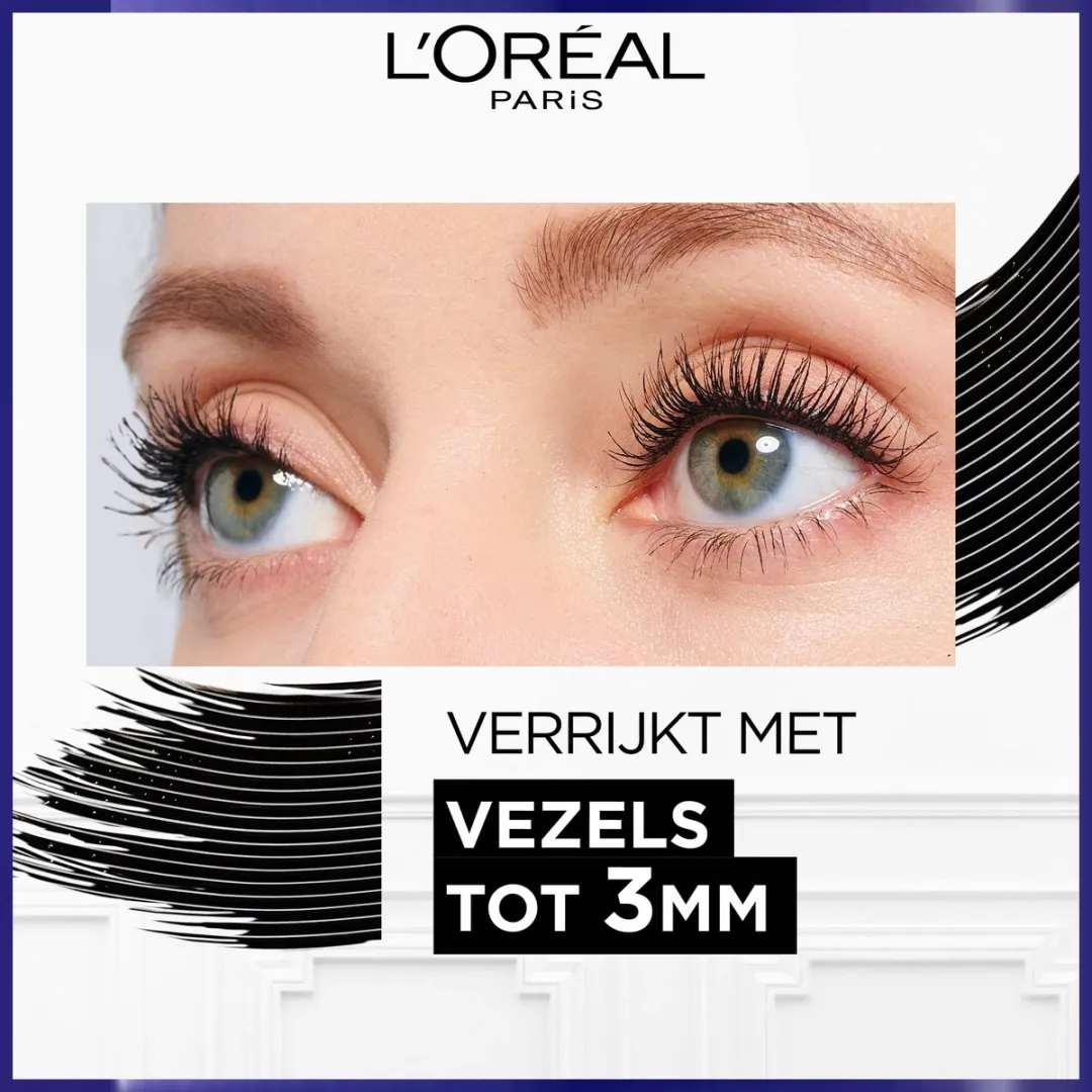 L'Oréal Paris PRO XXL Extension Mascara 24ml - 2 Stuks - Zwart