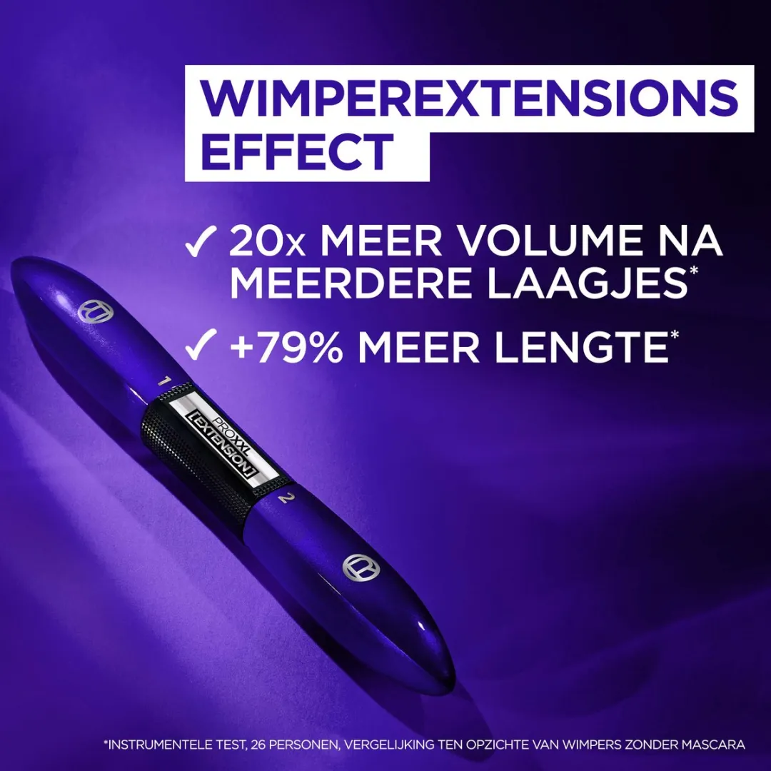 L'Oréal Paris PRO XXL Extension Mascara 24ml - 2 Stuks - Zwart