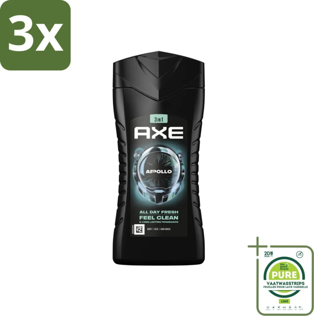 Axe Apollo 3-in-1 Douchegel 750ml