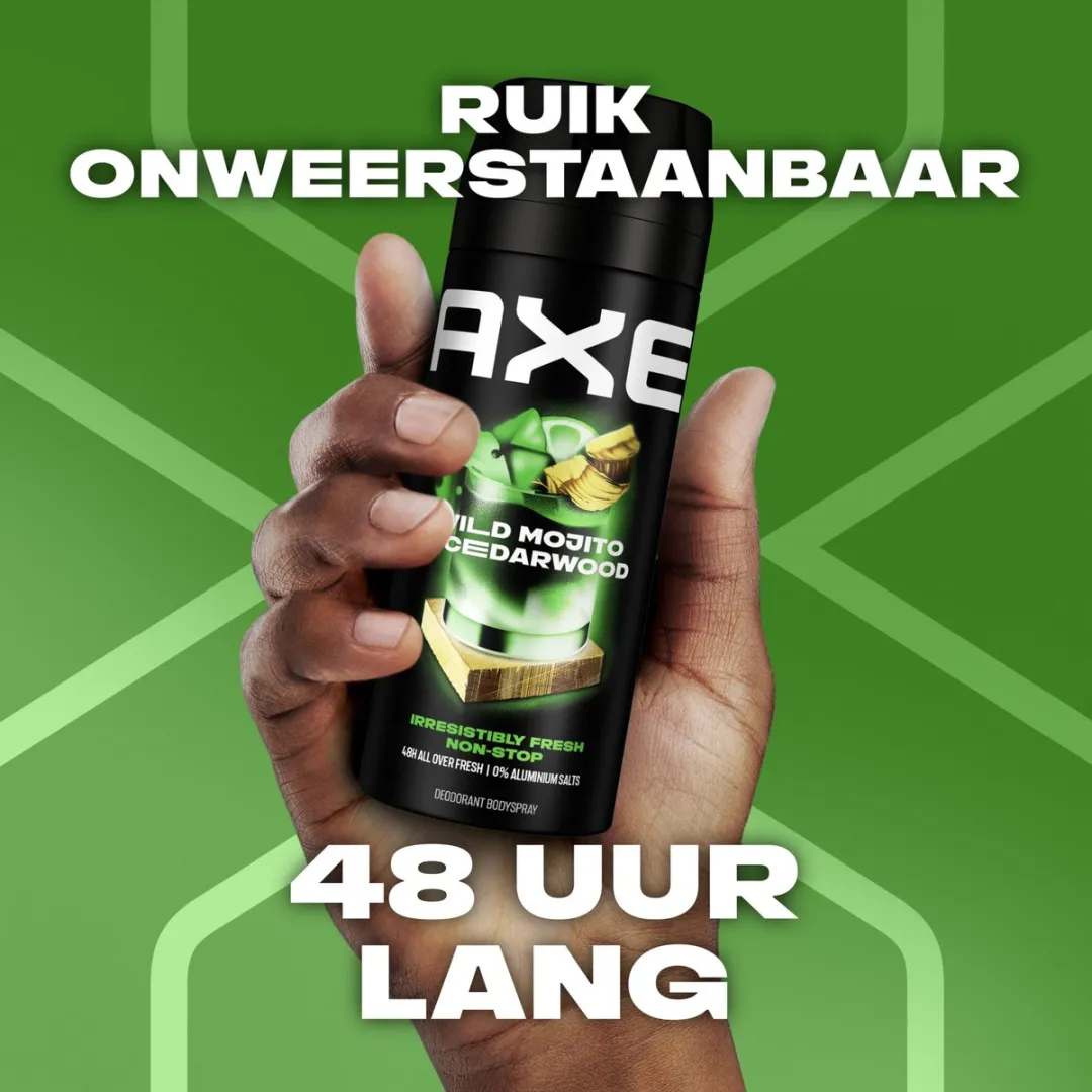 Axe Wild Mojito & Cedarwood Bodyspray - 6x150ml