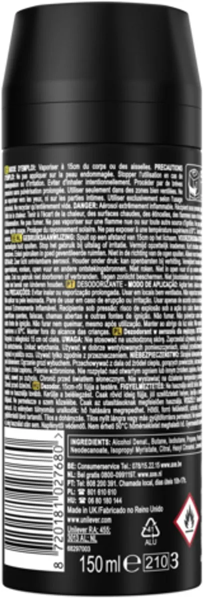 Axe Wild Mojito & Cedarwood Bodyspray - 6x150ml - afbeelding 6 van 6