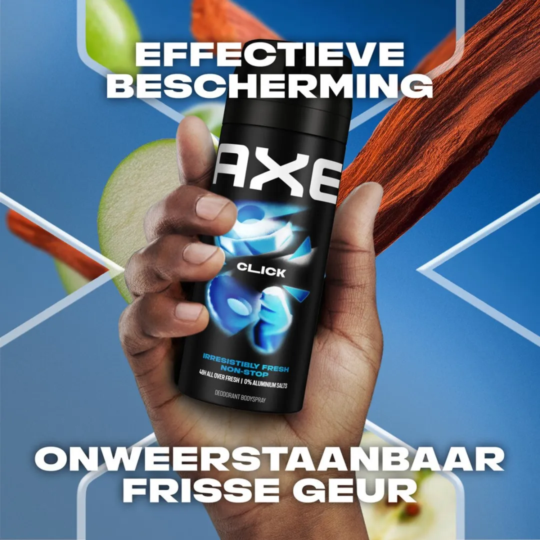 Axe Deodorant Bodyspray Click 150ml - 7 Stuks