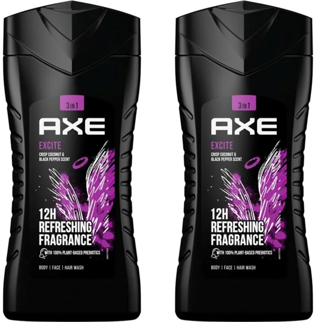 Axe Excite 3in1 Douchegel DuoPak
