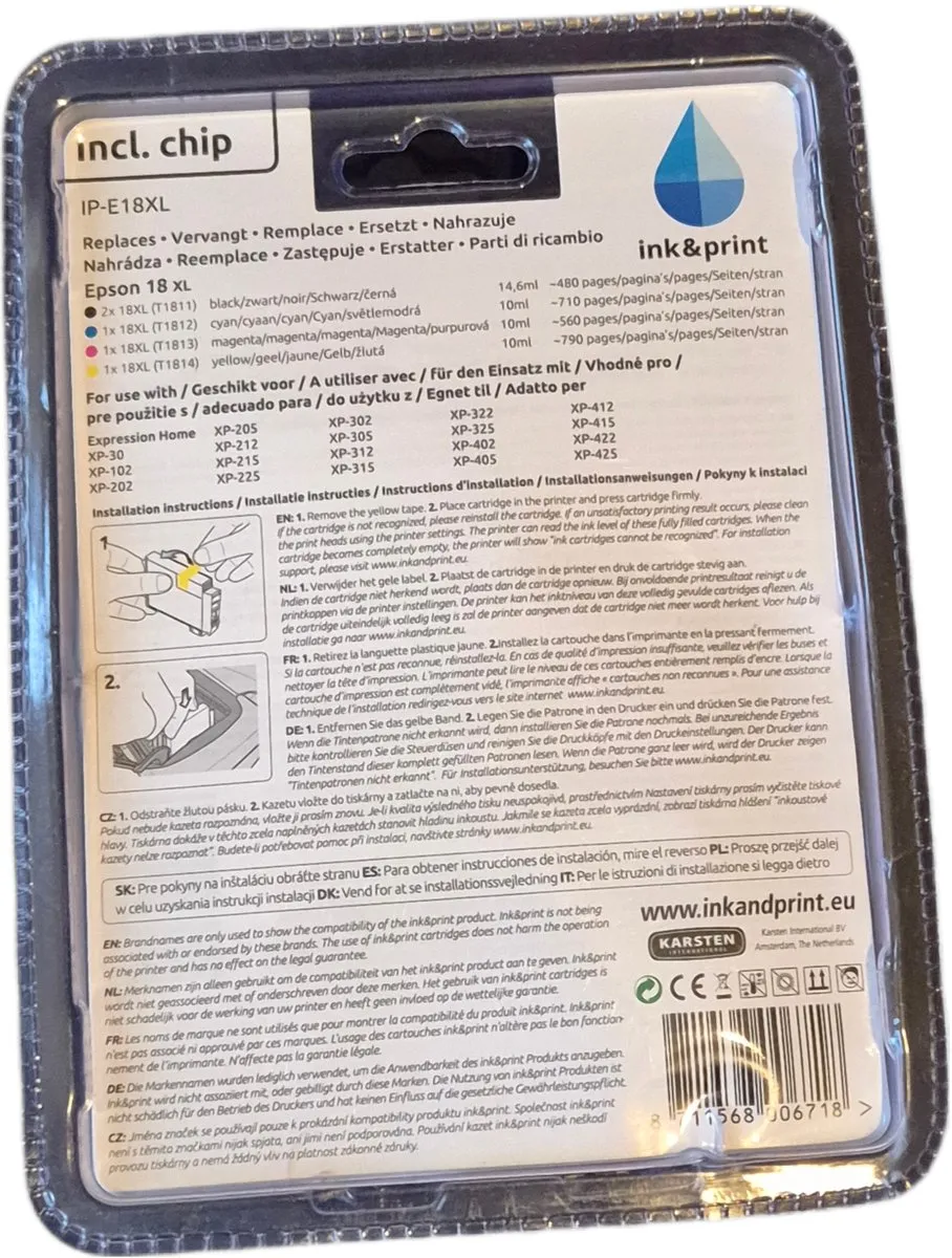 Epson IP-E18XL Inkt - Multi - 14.6ml
