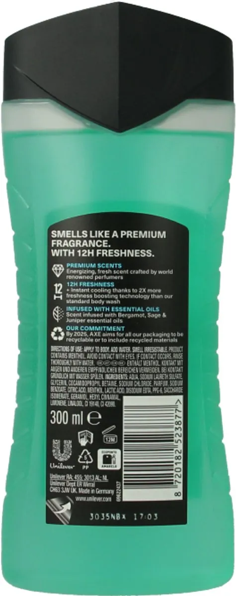 Axe Aqua Bergamot Douchegel 300ml