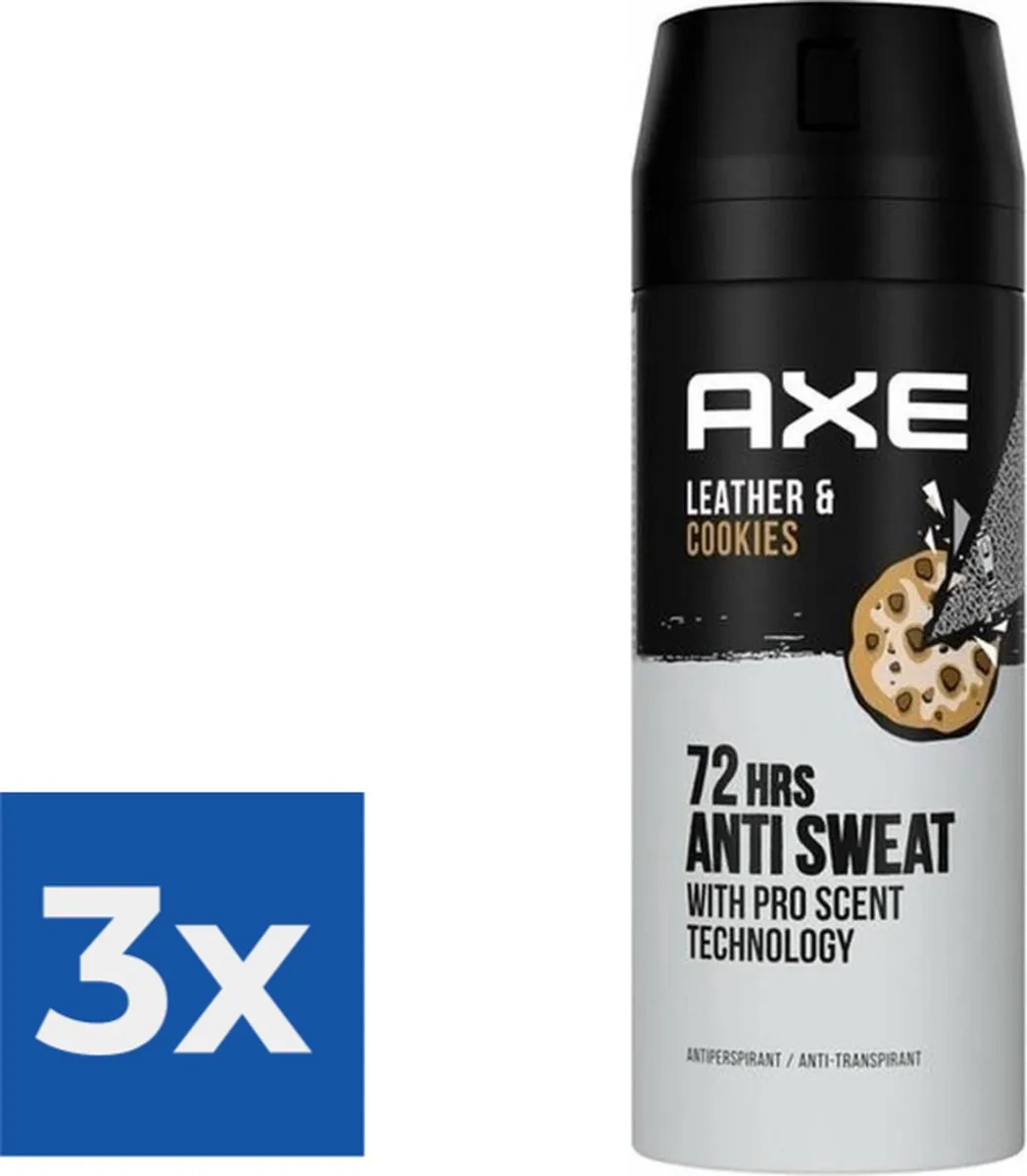 Axe Deo Spray 72H Dry Leather & Cookies 450ml