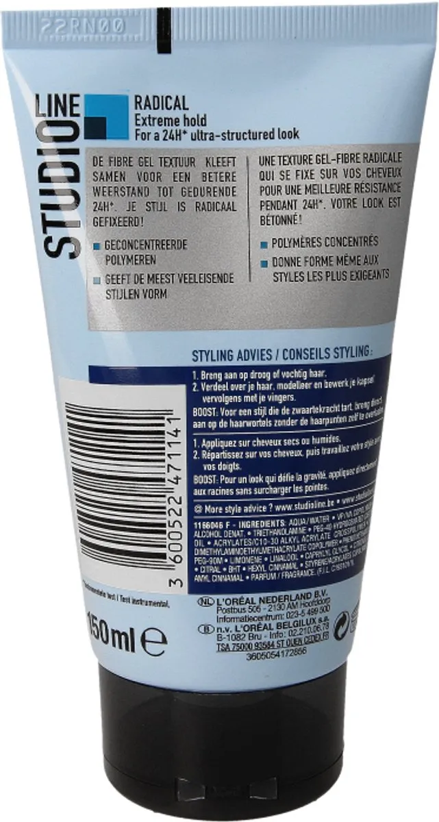 L'Oréal Paris Studio Line Radical 24H Fibre Gel 150ml