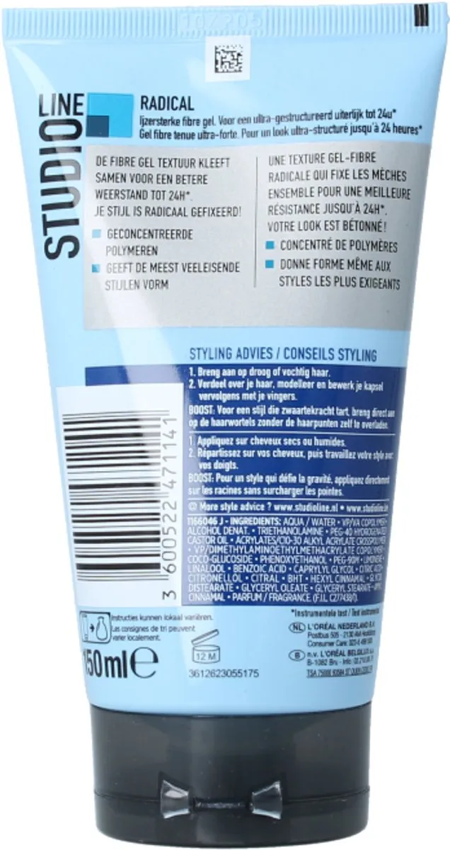 L'Oréal Paris Studio Line Radical 24H Fibre Gel 150ml