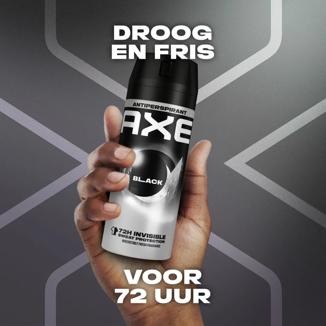 Axe Black Anti-Transpirant Spray - 6x150ml