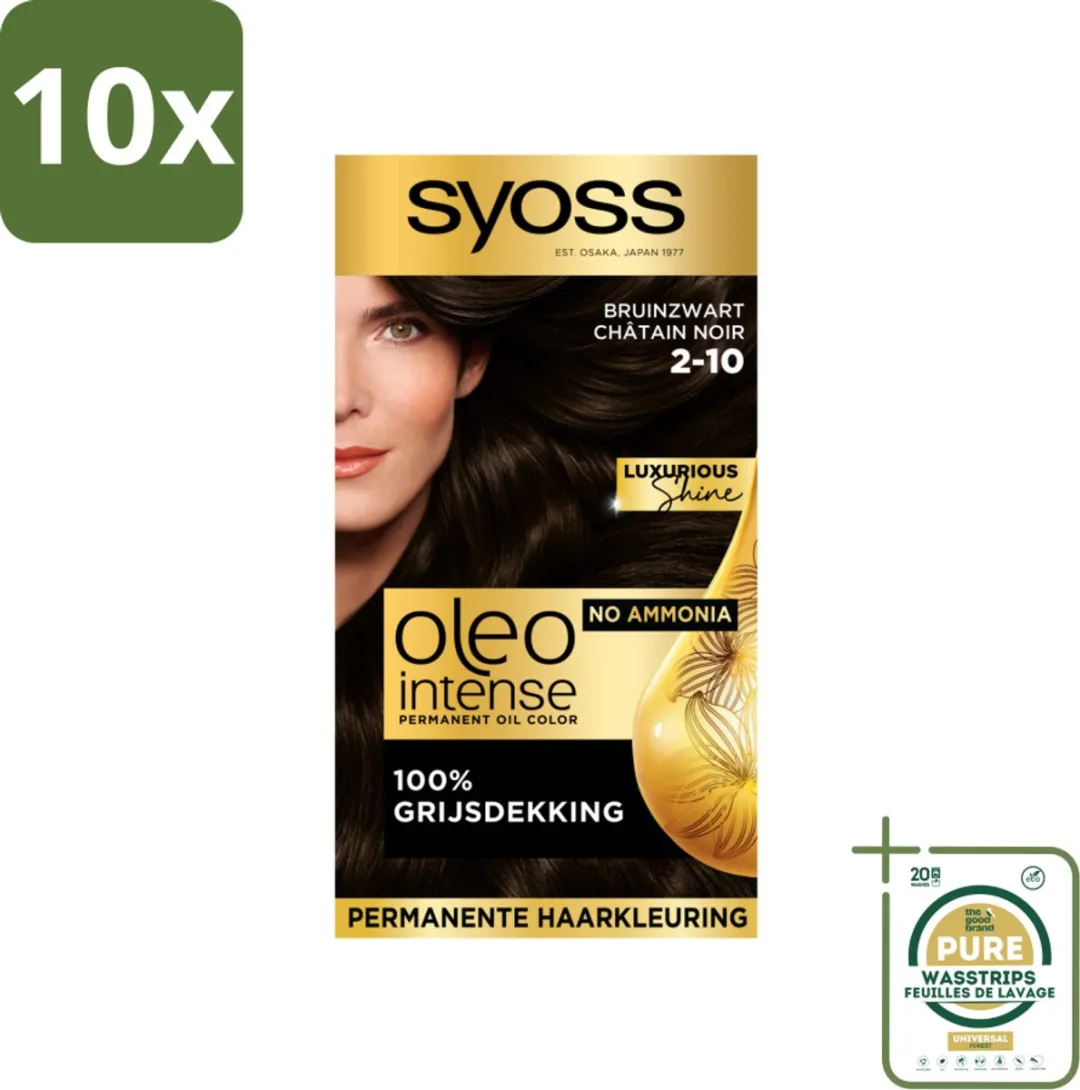 SYOSS Oleo Intense Haarverf 2-10 Bruinzwart - 1150ml