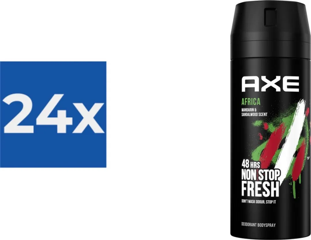 Axe Africa Deodorant Spray 150ml - 24 Stuks