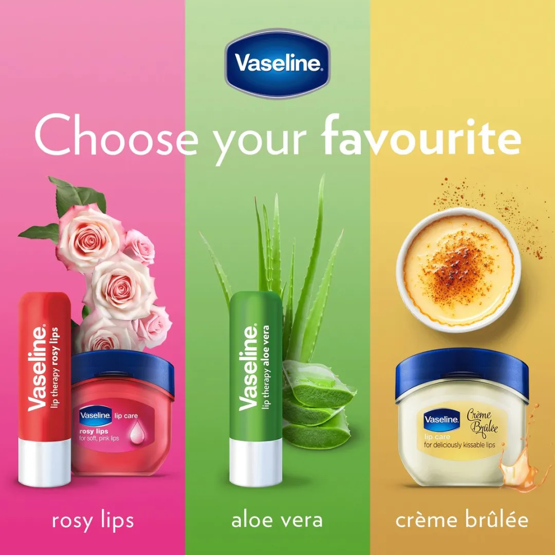 Vaseline Lip Therapy Rosy Lippenbalsem - 3x7g