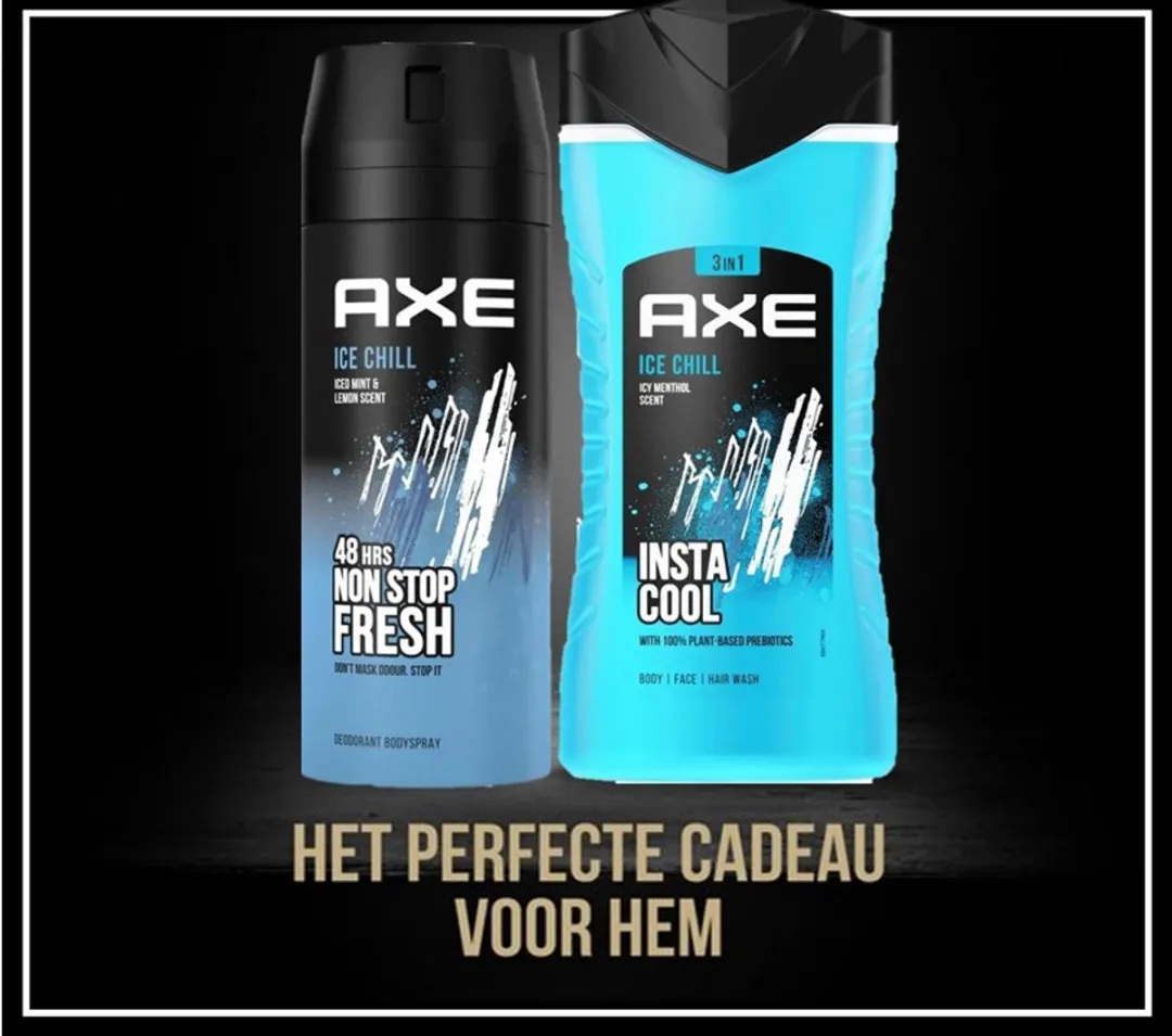 Axe Ice Chill Set - Deo & Douchegel 900ml - 5 Stuks