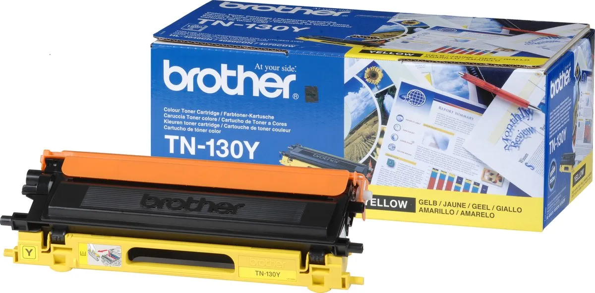 Brother TN-130Y Tonercartridge Geel