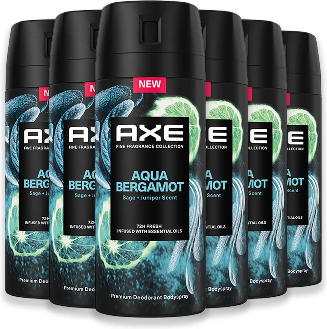 Axe Deodorant Man Fine Fragrance Spray Aqua Bergamot