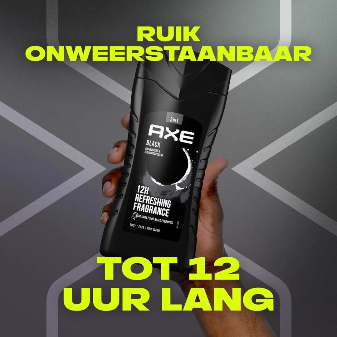 Axe 3-in-1 Douchegels - 4x250ml - Africa/Black/Dark Temptation/Excite