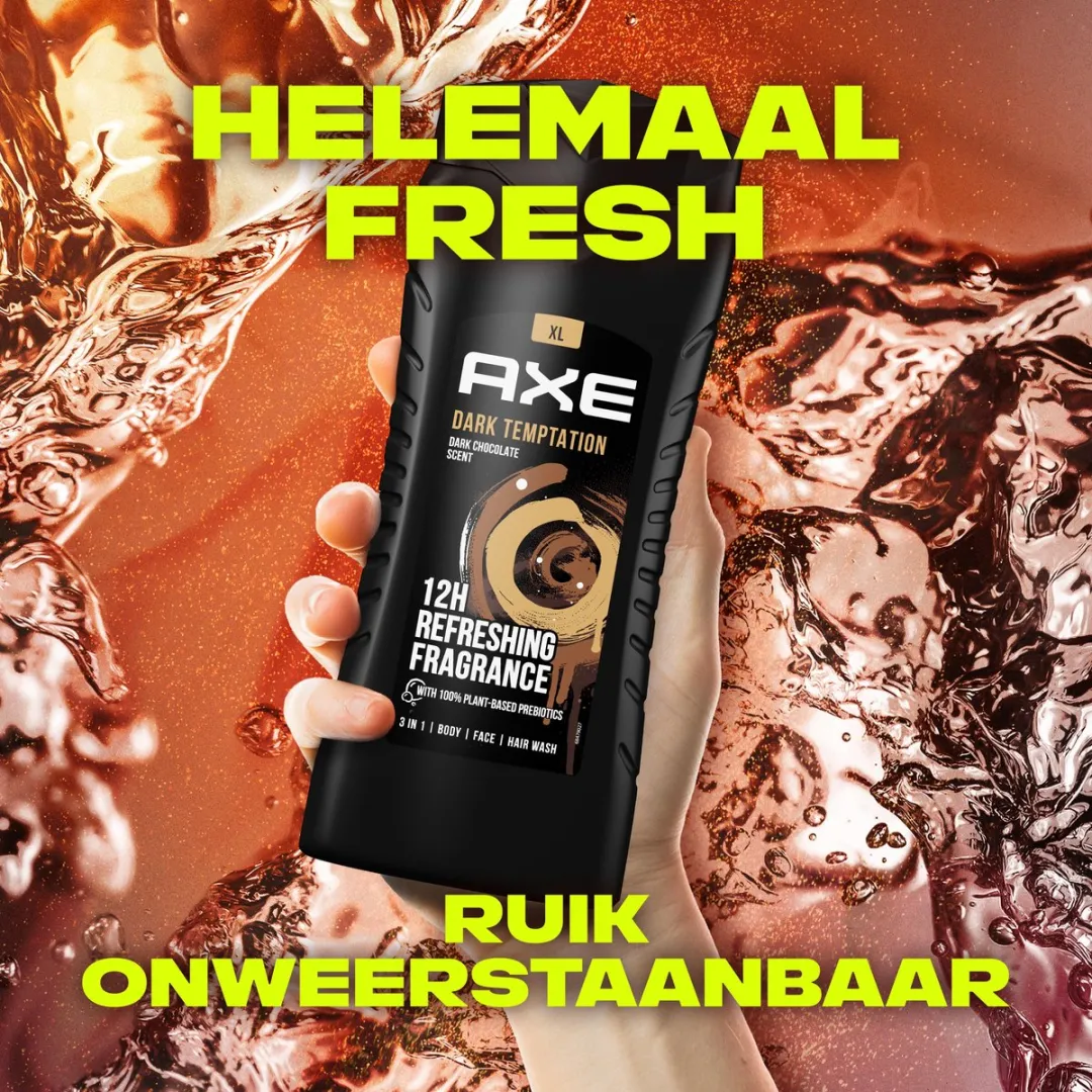 Axe Dark Temptation Douchgel - 3x400ml
