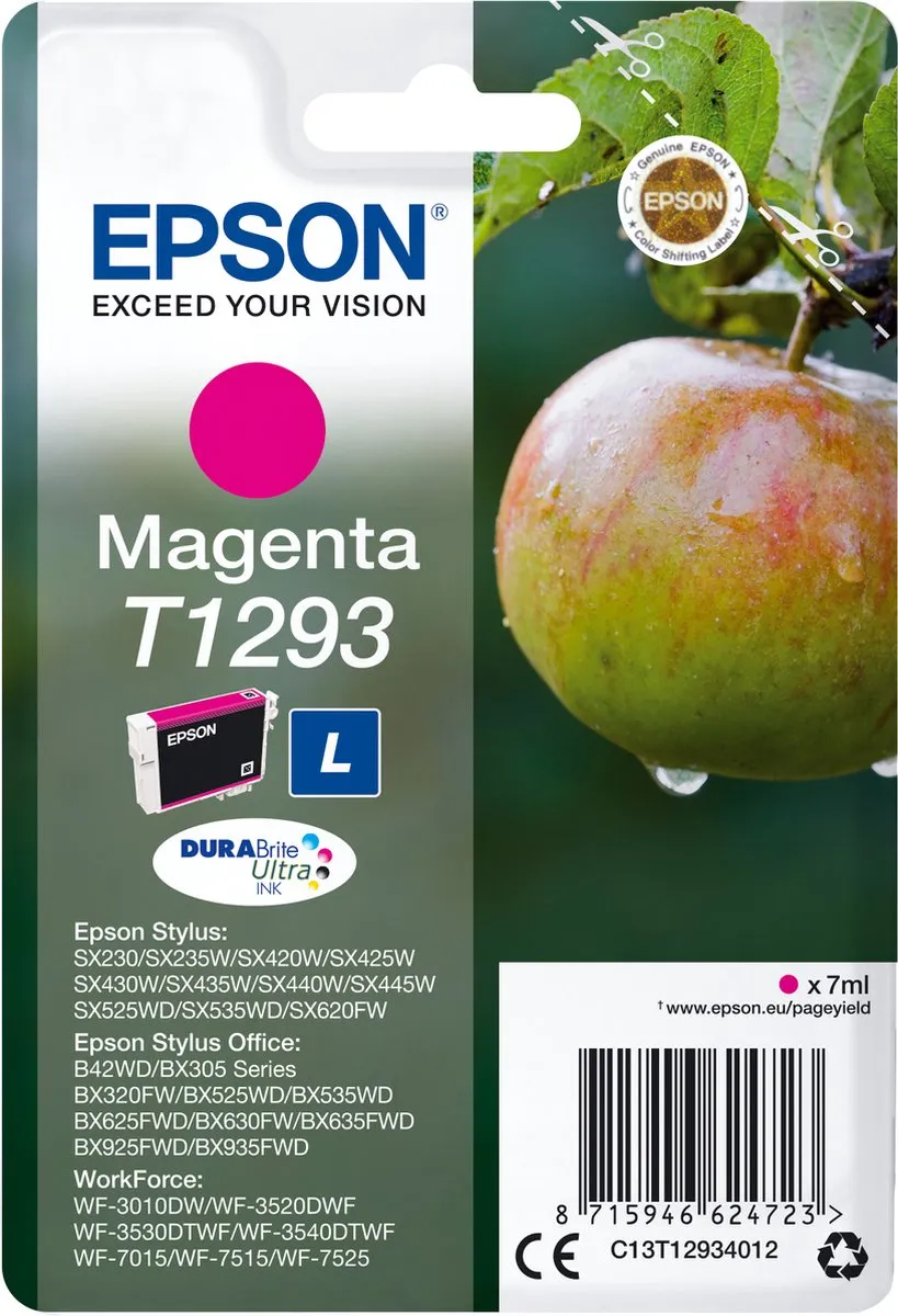 Epson T1293 Magenta Inktcartridge 7ml