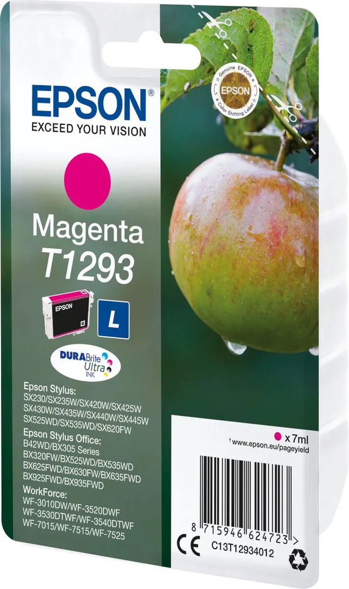 Epson T1293 Magenta Inktcartridge 7ml - C13T12934011