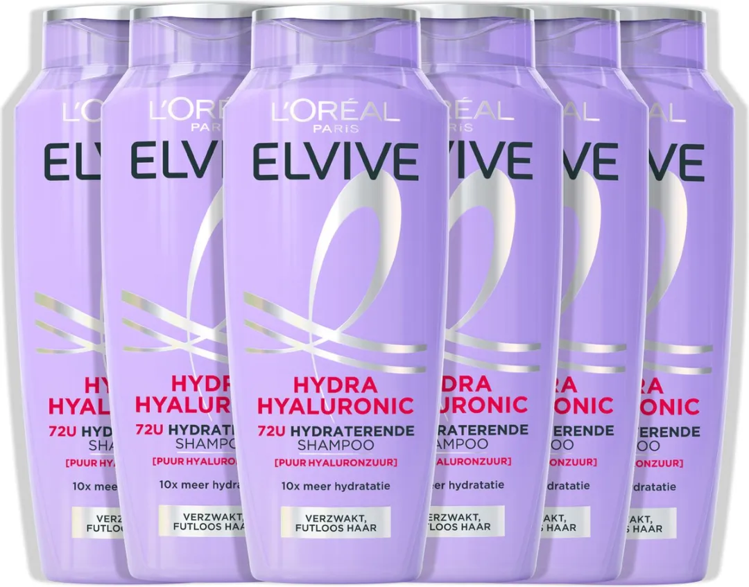 L'Oréal Paris Elvive Hydra Hyaluronic Shampoo 250ml - 6x