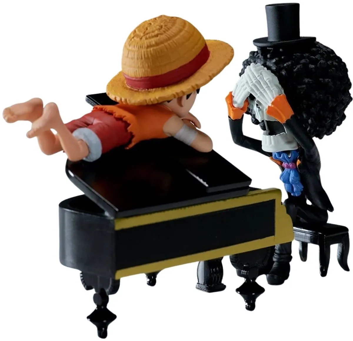 Bandai One Piece WCF Log Stories Monkey D. Luffy & Brook - Multicolor