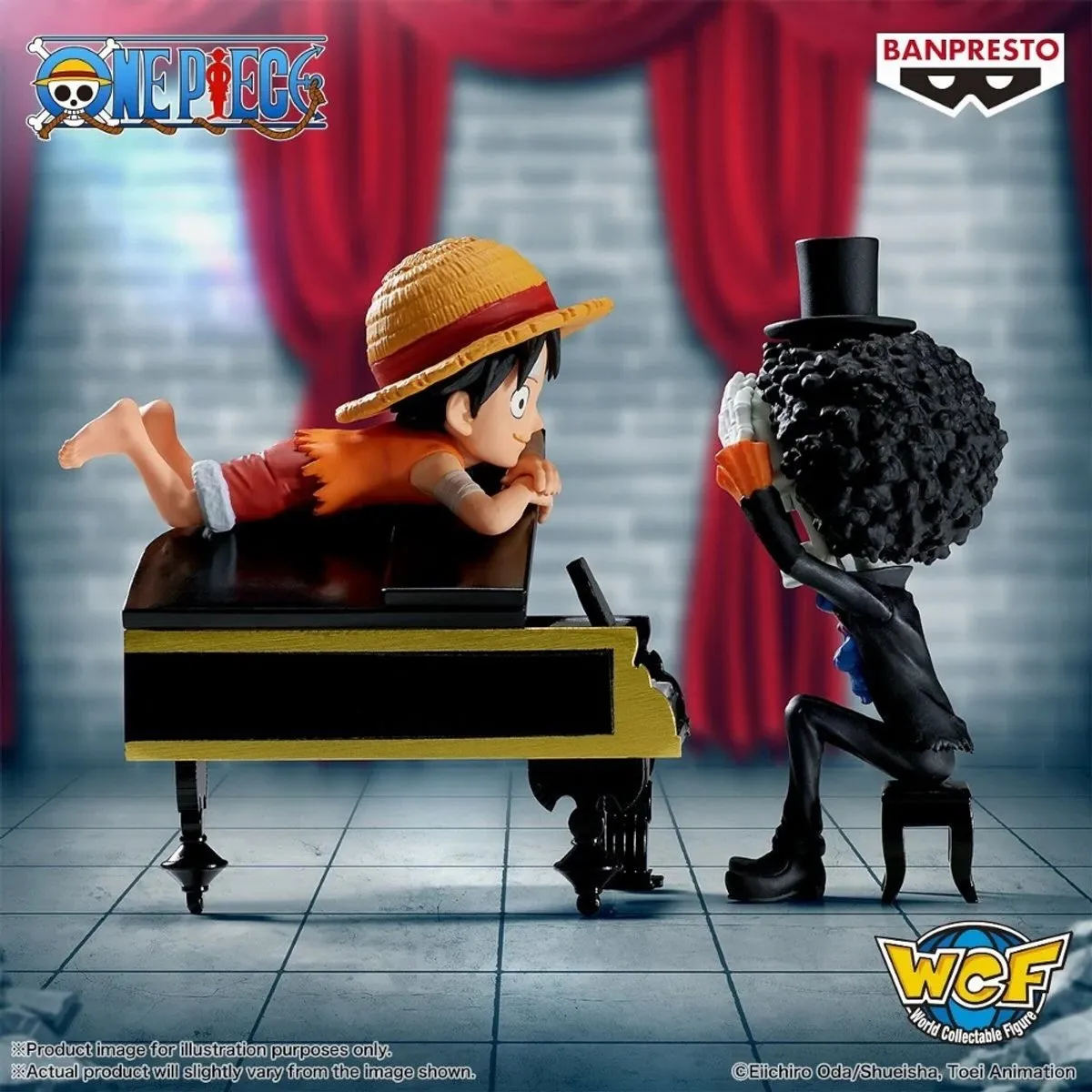 Bandai One Piece WCF Log Stories Monkey D. Luffy & Brook - Multicolor