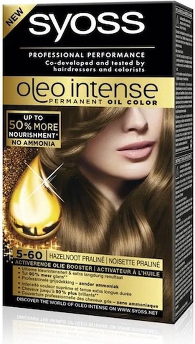 SYOSS Color Oleo Intense 5-60 Hazelnoot Praline Haarverf