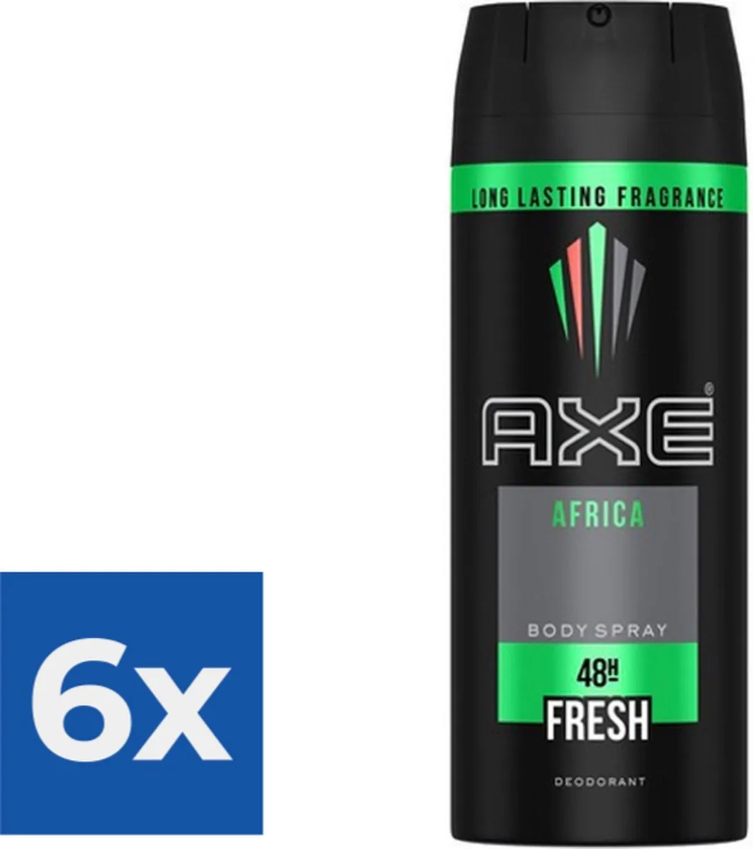 Axe Africa Deodorant Spray 150ml - 6 Stuks