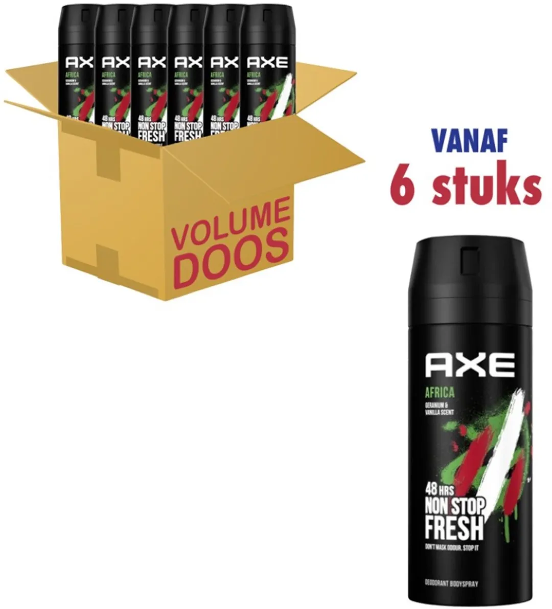 Axe Africa Deodorant Spray 150ml - 6 Stuks