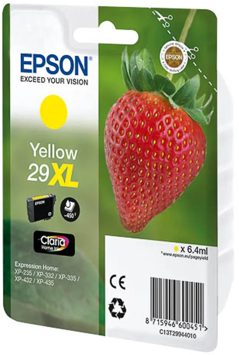 Epson Claria Home Geel C13T29944010 XL Cartridge - 450 Pagina's
