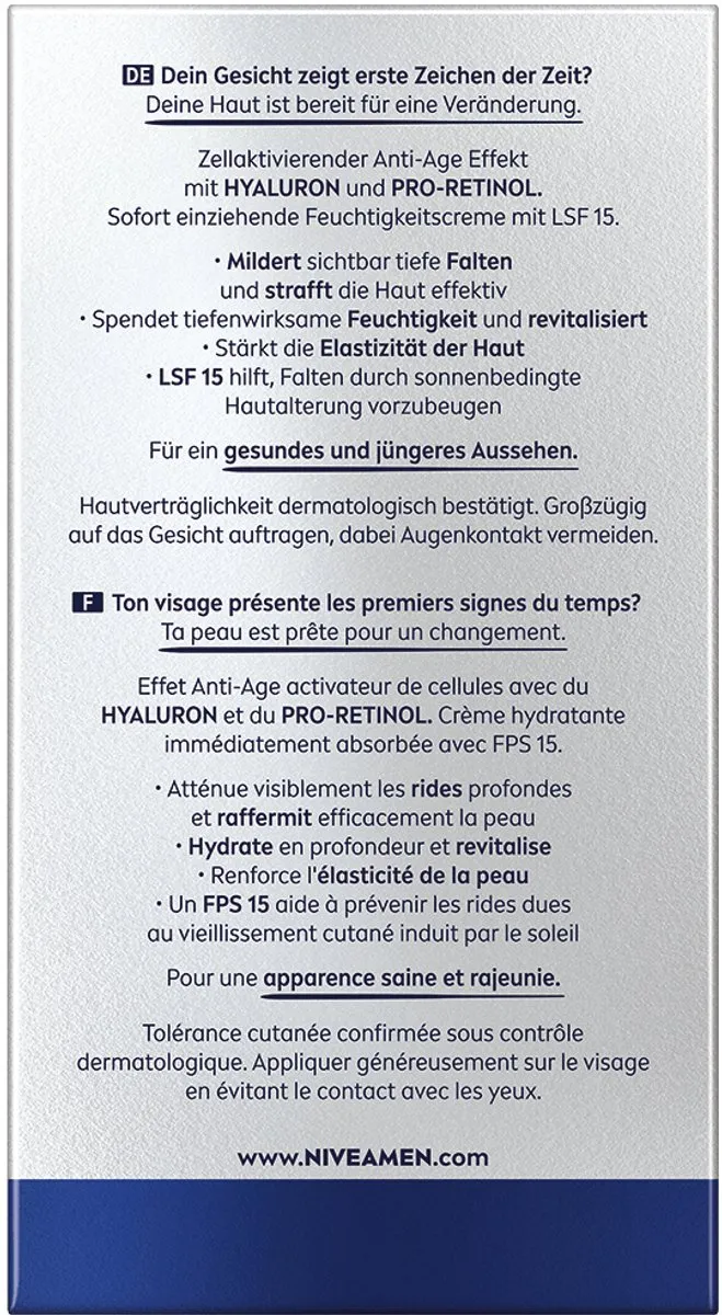 NIVEA Men Anti-Age Hyaluron Dagcrème 50ml